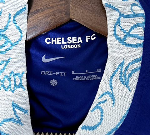 Chelsea Home + Arm Sponsor Soccer Football Jersey 2023-24