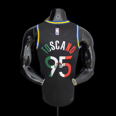 75th Anniversary Toscano# 95 Black NBA Jersey Mexico Edition