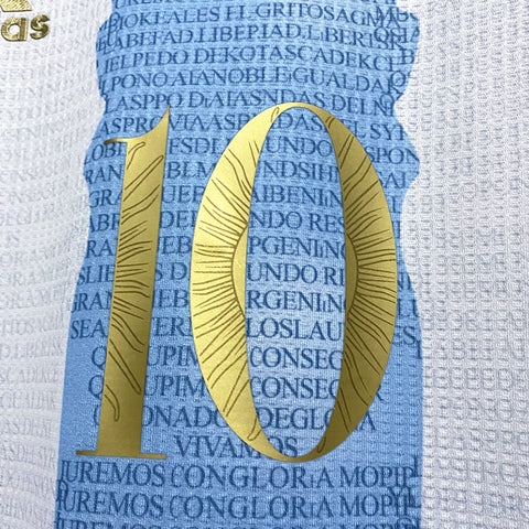 Argentina Commemorative Edition Messi #10 Home Football Soccer Jersey 2021-22