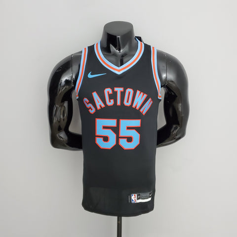 Sacramento Kings Kings Williams#55 Black NBA Jersey City Edition 2021