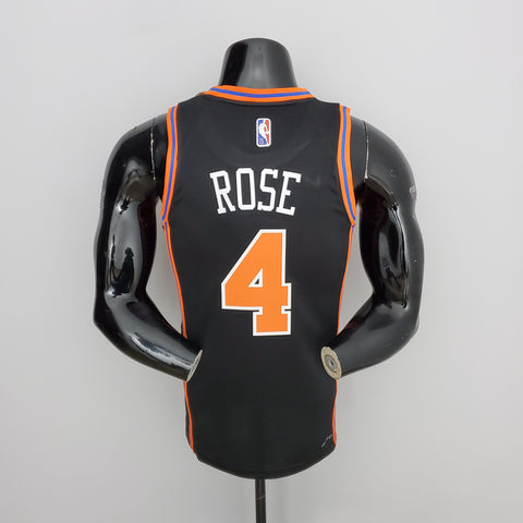 New York Knicks Rose#4 Black  NBA Jersey Urban Edition