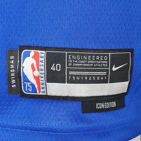 75th Anniversary Curry #30 Blue NBA Jersey Mexico Edition