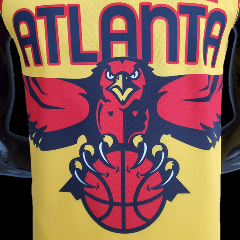 Atlanta Hawks Young #11 Yellow  NBA Jersey 75th Anniversary City Edition