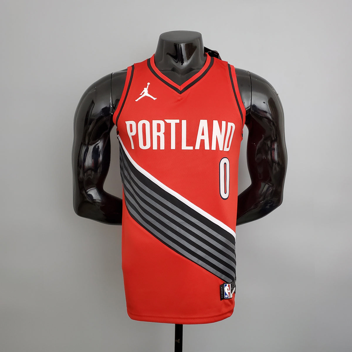 Maglia Portland Lillard #0 Red  NBA Jersey Trailblazer