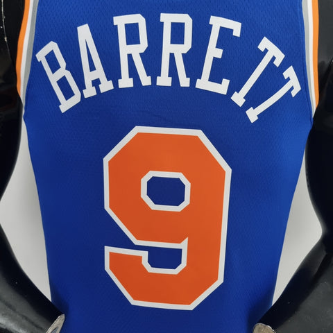 New York Knicks Barrett #9 Blue  NBA Jersey 75th Anniversary