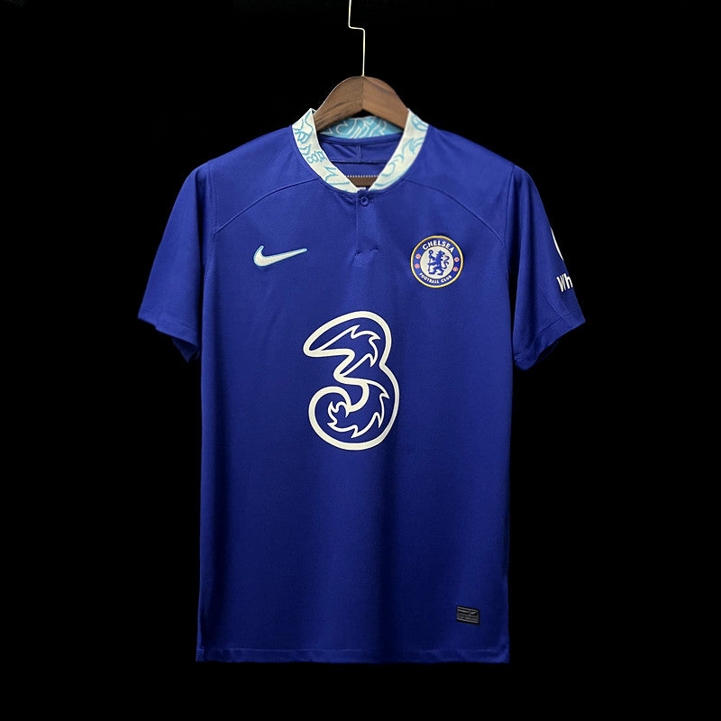 Chelsea Home + Arm Sponsor Soccer Football Jersey 2023-24