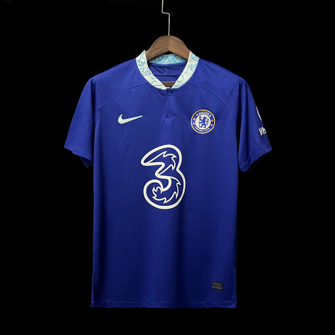 Chelsea Home + Arm Sponsor Soccer Football Jersey 2023-24