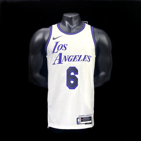 Los Angeles Lakers B James #6 NBA Jersey City Version 2022-23