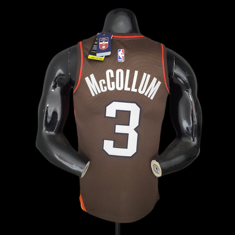 Portland Trail Blazers Mccollum #3 Brown NBA Jersey 2021