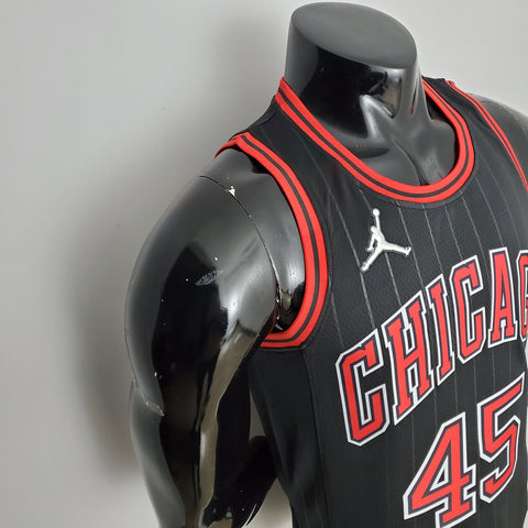 Chicago Bulls Jordan #45 Flyers Black NBA Jersey 75th Anniversary