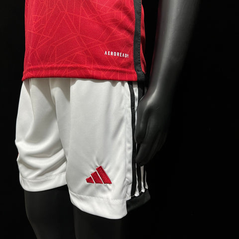 Kids M-U Home Soccer Football Jersey 2023-24