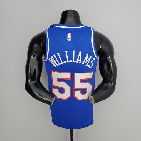 Sacramento Kings Kings Williams#55 Blue NBA Jersey City Edition