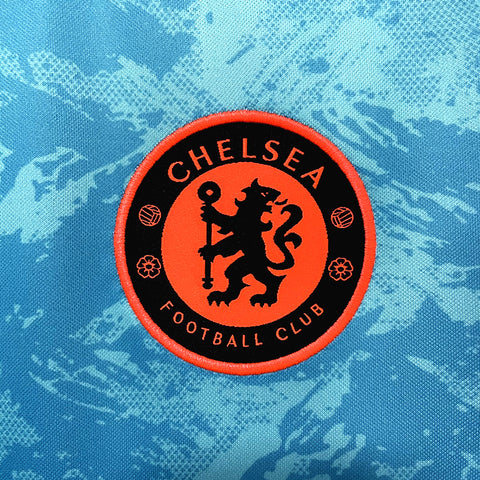 Chelsea Training Suit Sky Blue Soccer Football Training Kit 2023-24