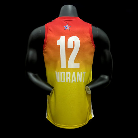 All-Star West Morant #12 NBA Jersey 2022