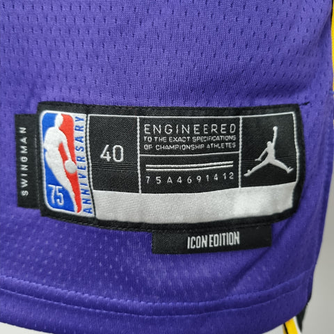 Los Angeles Lakers Rondo #4 Jordan Purple NBA Jersey 75th Anniversary