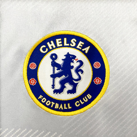Chelsea Pre-Match Training Suit White Soccer Football Training Kit2023-24