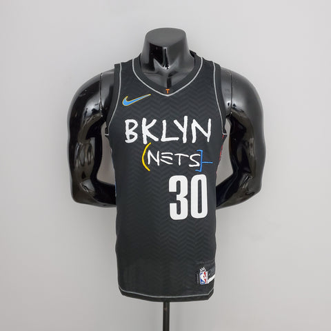 Brooklyn Nets Curry #30 Black NBA Jersey City Edition