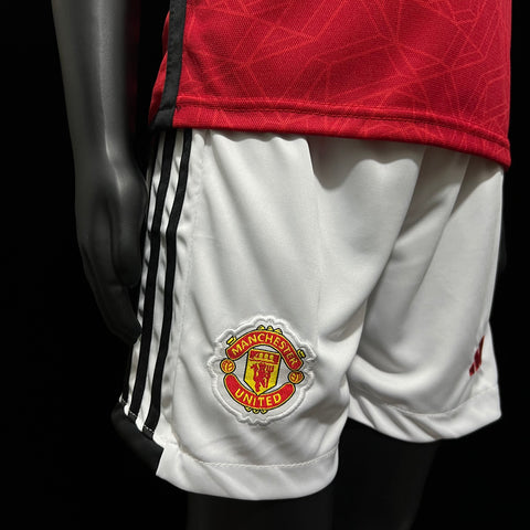 Kids M-U Home Soccer Football Jersey 2023-24