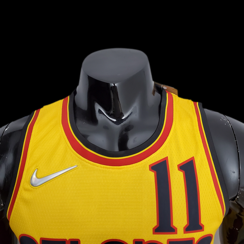Atlanta Hawks Young #11 Yellow  NBA Jersey 75th Anniversary City Edition