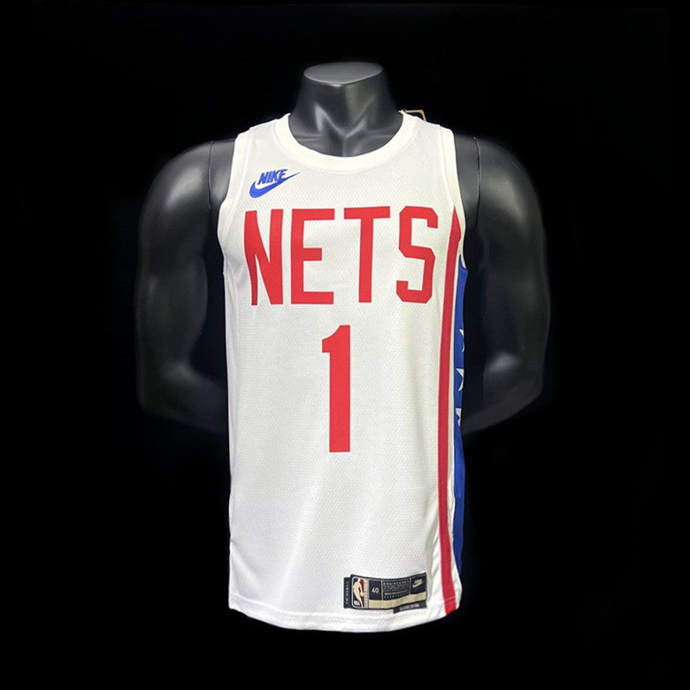 Brooklyn Nets Brittis #1 White NBA Jersey 2022-23