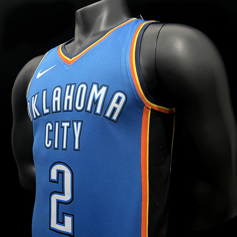 Oklahoma City Thunder Gilgeous-Alexander #2 Blue NBA Jersey