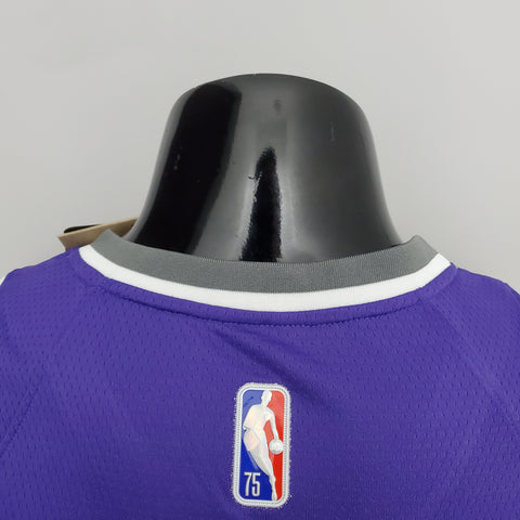 Sacramento Kings Kings Williams#55 Black Purple NBA Jersey 75th Anniversary