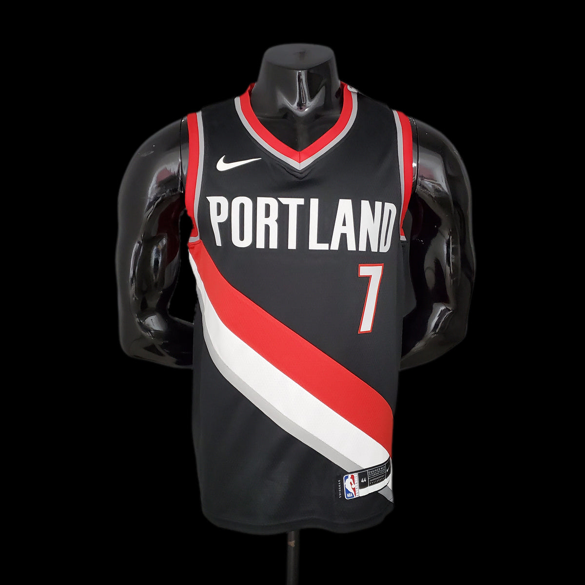 Maglia Portland ROY#7 Black  NBA Jersey Trail Blazers Home 2021