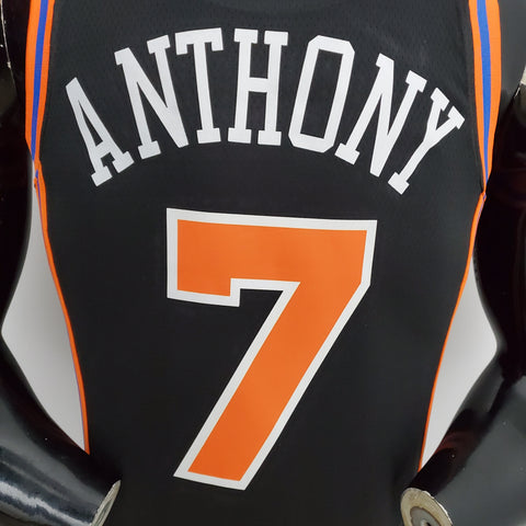 New York Knicks Anthony#7 Black  NBA Jersey Urban Edition 2022