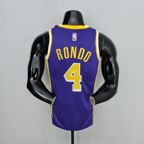 Los Angeles Lakers Rondo #4 Jordan Purple NBA Jersey 75th Anniversary