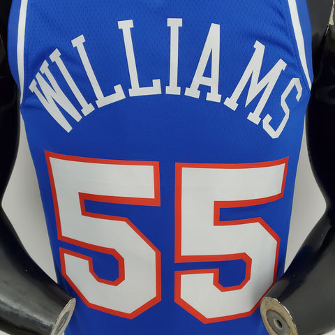 Sacramento Kings Kings Williams#55 Blue NBA Jersey City Edition