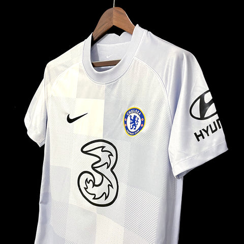 Chelsea Pre-Match Training Suit White Soccer Football Training Kit2023-24