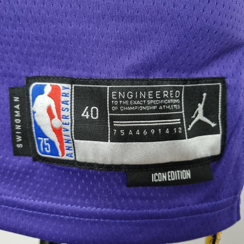 Los Angeles Lakers BRYANT#8 Jordan Purple NBA Jersey 75th Anniversary