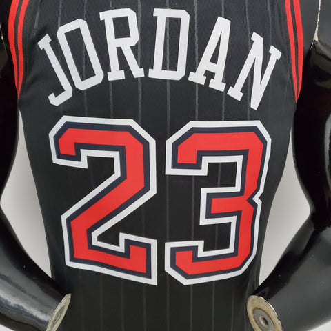 Chicago Bulls Jordan #23 Flyers Black NBA Jersey 75th Anniversary
