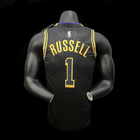 Los Angeles Lakers Russell #1 Black NBA Jersey 2022-23