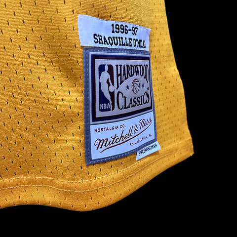 Los Angeles Lakers O'Neal #34 Yellow Retro NBA Jersey