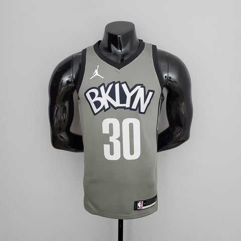 Brooklyn Nets Curry #30 Flyer Grey NBA Jersey