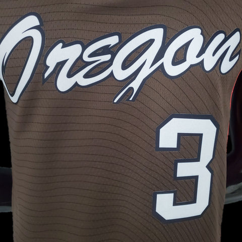 Portland Trail Blazers Mccollum #3 Brown NBA Jersey 2021