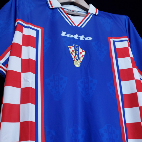 Croatia Retro Away Soccer Football Jersey 1998 | Croatia National Team