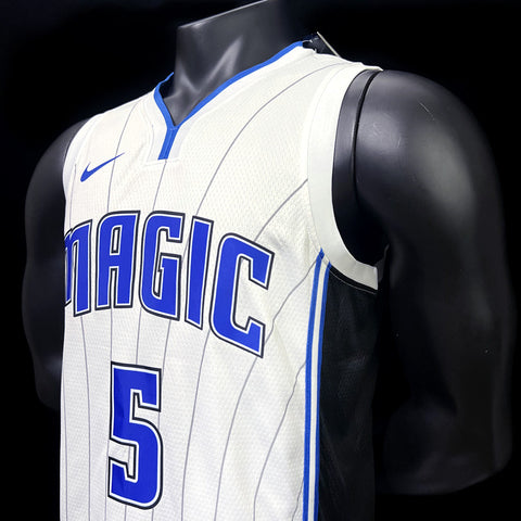 Orlando Magic Banchero #5 White NBA Jersey