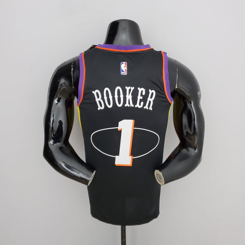 Phoenix Suns Booker #1 Black  NBA Jersey City Edition 2022