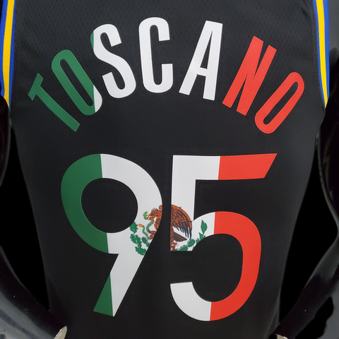 75th Anniversary Toscano# 95 Black NBA Jersey Mexico Edition