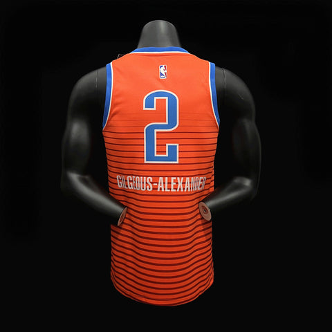 Oklahoma City Thunder Gilgeous-Alexander #2 Orange NBA Jersey