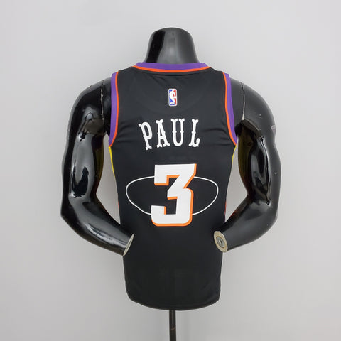Phoenix Suns Paul #3 Black NBA Jersey City Edition