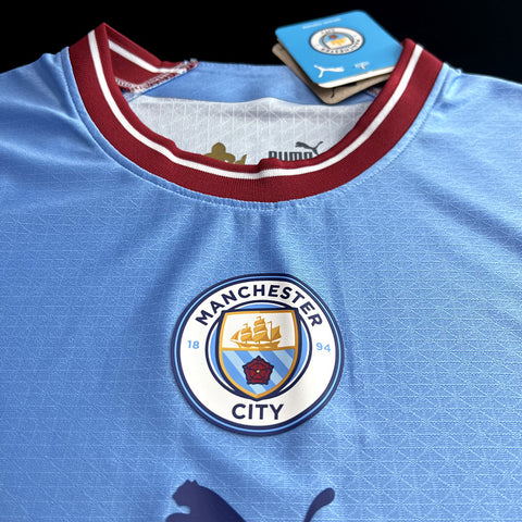 Manchester City Home Champions Edition Soccer Football Jersey 2023-24 [Player Version]