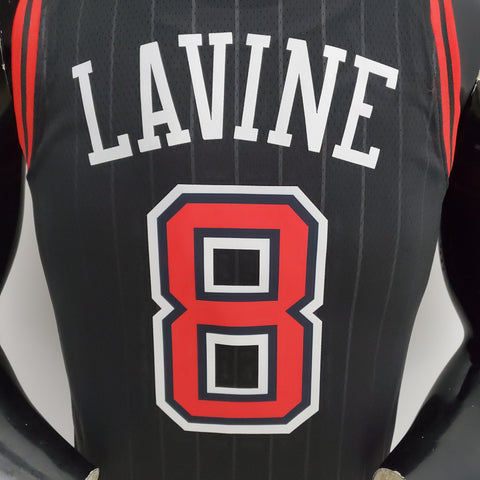 Chicago Bulls LaVine#8 Flyers Black NBA Jersey 75th Anniversary