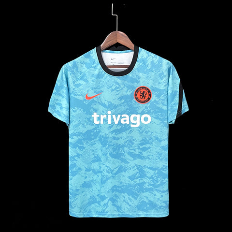 Chelsea Training Suit Sky Blue Soccer Football Training Kit 2023-24