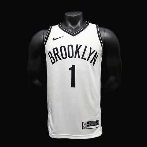 Brooklyn Nets Bridges #1 Spurs White NBA Jersey