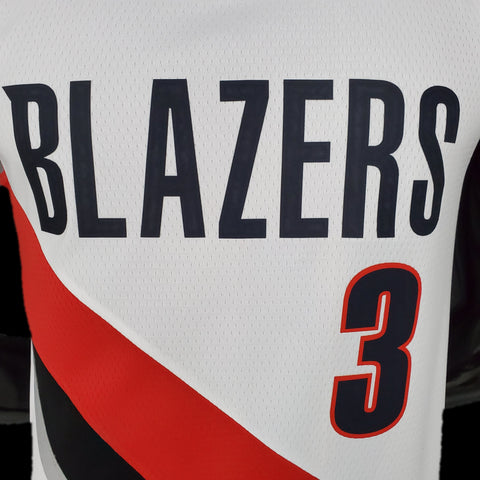 Portland Trail Blazers Mccollum #3 White NBA Jersey 2021