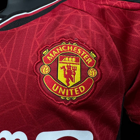 Kids M-U Home Soccer Football Jersey 2023-24