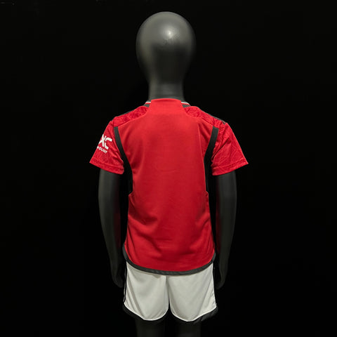 Kids M-U Home Soccer Football Jersey 2023-24